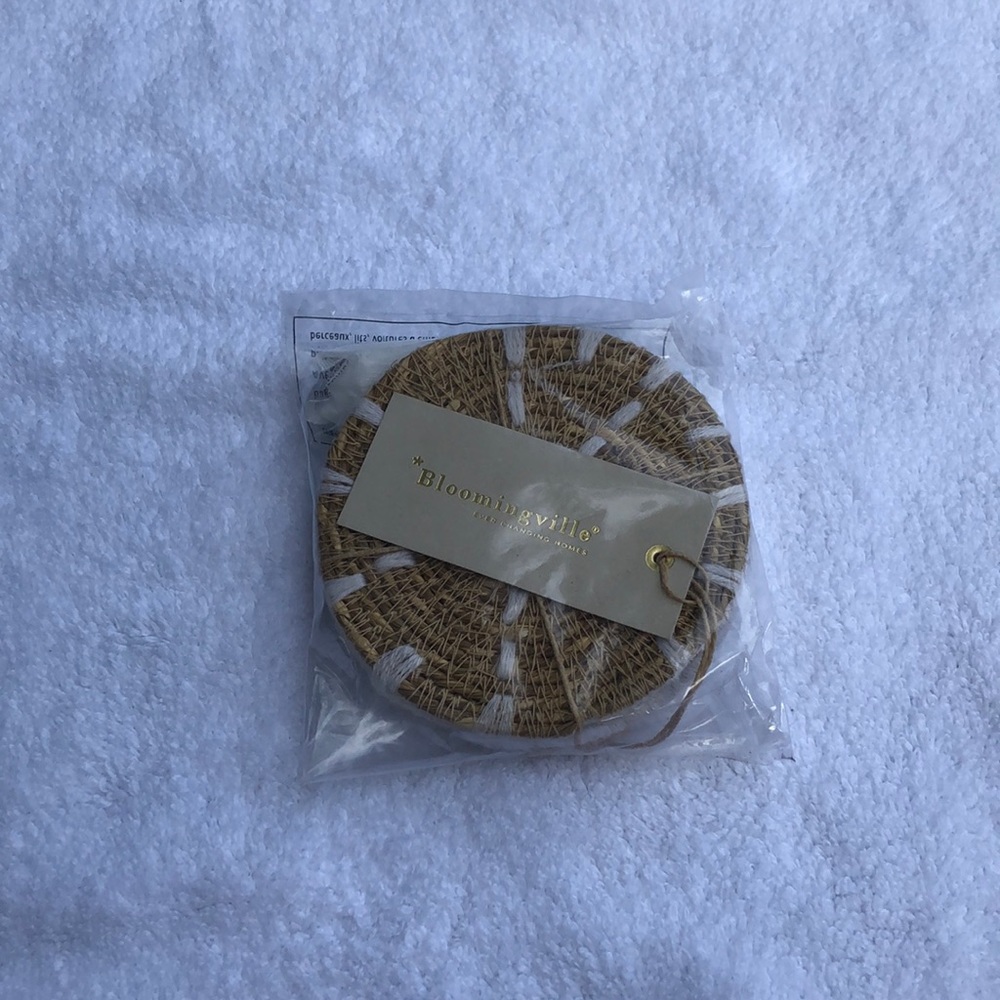 Woven coasters